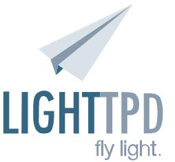 Logo of Lighttpd Server . Blog post on WordPress site on Alpine Linux and Lighttpd server