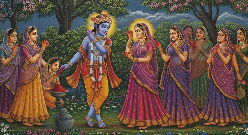 the story of radha and krishna. Read on devgatha podcast by gaathastory