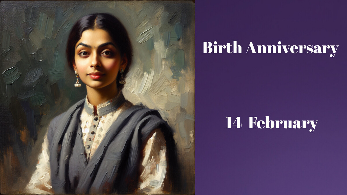 Feature Imag efor blog post on Birthday of Sarojini Naidu