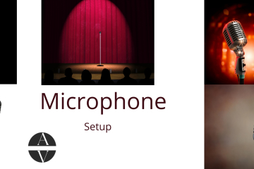 Feature Image for Blog post on Microphone setup for podcast recording.