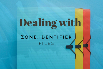 Feature Image for blog post on What are zone identifier files. Blog of Amar Vyas
