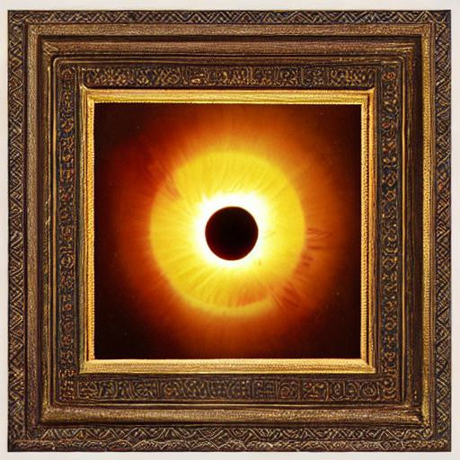 Painting showing Solar Eclipse. Baalgatha Podcast